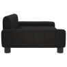 Lit pour chien noir 90x53x30 cm similicuir 