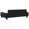 Lit pour chien noir 90x53x30 cm similicuir 