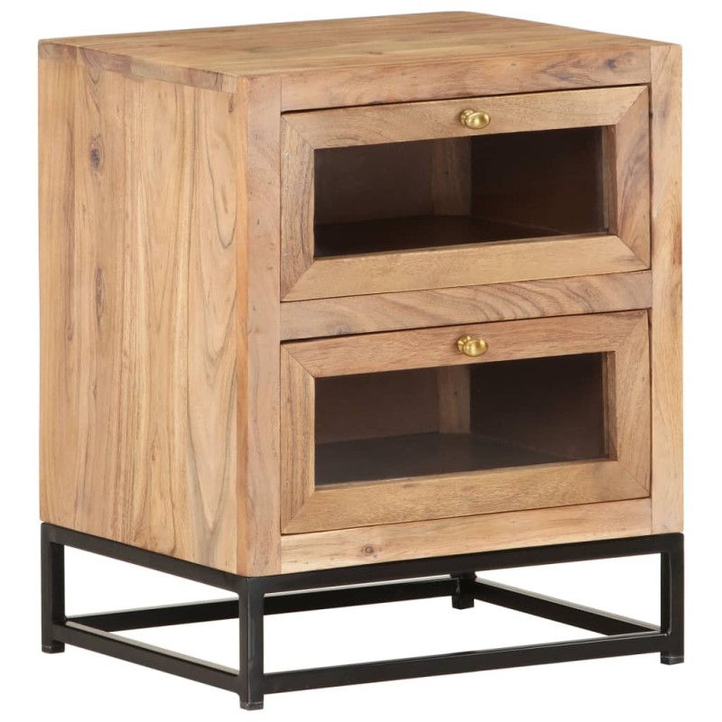 Table de chevet 40x30x50 cm Bois d'acacia massif Table de chevet 40x30x50 cm Bois d'acacia massif