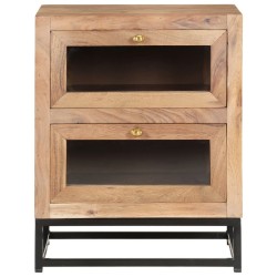 Table de chevet 40x30x50 cm Bois d'acacia massif 