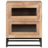 Table de chevet 40x30x50 cm Bois d'acacia massif 