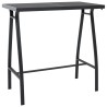 Ensemble de bar de jardin 5 pcs Noir et gris 
