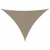 Voile de parasol tissu oxford triangulaire 2,5x2,5x3,5 m taupe 
