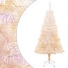 Sapin de Noël artificiel pointes iridescentes Blanc 150 cm PVC 