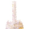 Sapin de Noël artificiel pointes iridescentes Blanc 150 cm PVC 