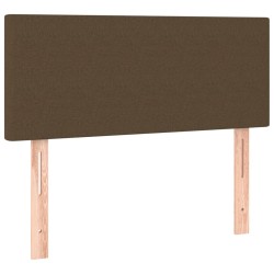 Sommier à lattes de lit avec matelas Marron foncé 100x200 cm 