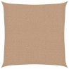Voile d'ombrage 160 g/m² Taupe 2x2 m PEHD 