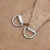 Voile d'ombrage 160 g/m² Taupe 2x2 m PEHD 
