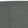 Canapé à 3 places avec repose-pieds Gris foncé 180 cm Tissu 