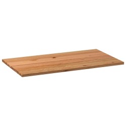 Dessus de table marron clair bois chêne massif rectangulaire 