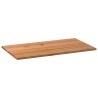 Dessus de table marron clair bois chêne massif rectangulaire 