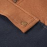 Sweat à capuche enfants demi-fermeture éclair anthracite et cognac 140 