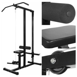 Tour de musculation avec jeu d'haltères et poids 30,5 kg 