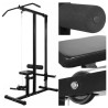 Tour de musculation avec jeu d'haltères et poids 30,5 kg 
