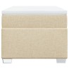 Sommier à lattes de lit avec matelas Crème 100x200 cm Tissu 