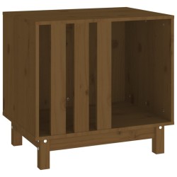 Niche pour chien Marron miel 60x45x57 cm Bois de pin massif 