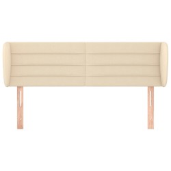 Tête de lit avec oreilles Crème 147x23x78/88 cm Tissu 