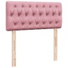 Sommier à lattes de lit avec matelas Rose 90x190 cm Velours 