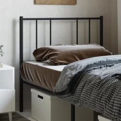 Tête de lit métal noir 80 cm 