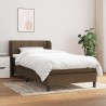 Sommier à lattes de lit avec matelas Marron foncé 80x200 cm 