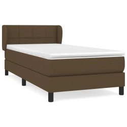 Sommier à lattes de lit avec matelas Marron foncé 80x200 cm 