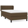 Sommier à lattes de lit avec matelas Marron foncé 80x200 cm 