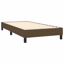 Sommier à lattes de lit avec matelas Marron foncé 80x200 cm 