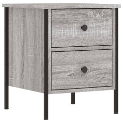 Tables de chevet 2 pcs sonoma gris 40x42x50cm bois d'ingénierie 