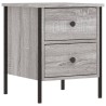 Tables de chevet 2 pcs sonoma gris 40x42x50cm bois d'ingénierie 