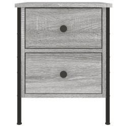 Tables de chevet 2 pcs sonoma gris 40x42x50cm bois d'ingénierie 