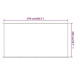 Auvent vertical Bleu 200x270 cm Tissu oxford 