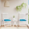 Coussins de chaise lot de 2 bleu clair 40x40x7 cm tissu oxford 