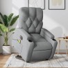 Fauteuil inclinable de massage électrique Gris clair Tissu 