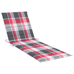 Chaise longue double avec coussins Bois de pin imprégné 