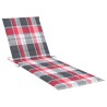 Chaise longue double avec coussins Bois de pin imprégné 