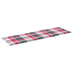 Chaise longue double avec coussins Bois de pin imprégné 