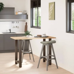 Pieds de table de bar en acier naturel 2 pièces 60 x (90-91) cm Acier 