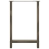Pieds de table de bar en acier naturel 2 pièces 60 x (90-91) cm Acier 