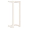 Porte-serviette Blanc 23x18x60 cm Bois de pin massif 