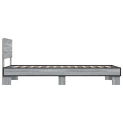 Cadre de lit sans matelas sonoma gris 90x200 cm 