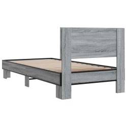Cadre de lit sans matelas sonoma gris 90x200 cm 