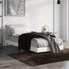 Cadre de lit sans matelas blanc brillant 75x190 cm 