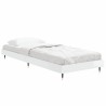 Cadre de lit sans matelas blanc brillant 75x190 cm 