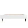 Cadre de lit sans matelas blanc brillant 75x190 cm 