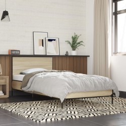 Cadre de lit sans matelas chêne sonoma 100x200 cm 