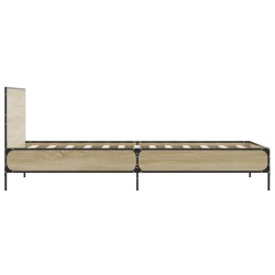 Cadre de lit sans matelas chêne sonoma 100x200 cm 