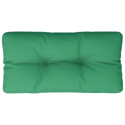 Coussin de palette vert 80x40x12 cm tissu 
