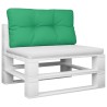 Coussin de palette vert 80x40x12 cm tissu 