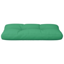 Coussin de palette vert 80x40x12 cm tissu 