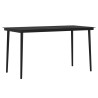 Ensemble à manger de jardin coussins 5 pcs Beige/noir 